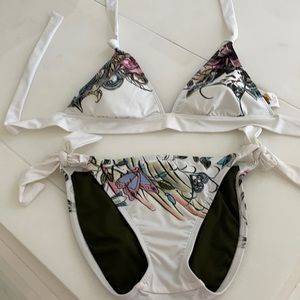 Lucky Brand 2 piece swimsuit top medium bottom xs